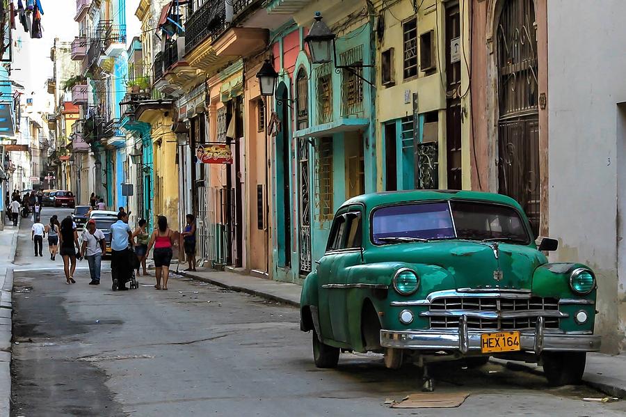 Calle Obispo Cuba Photograph by Annette Nieves - Fine Art America