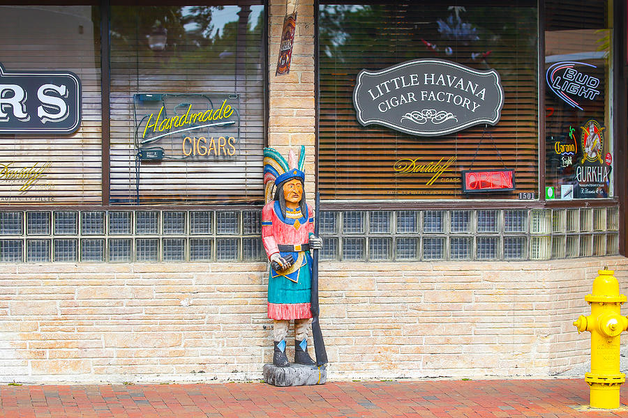 Calle Ocho Cigar Indian Photograph by Dart Humeston