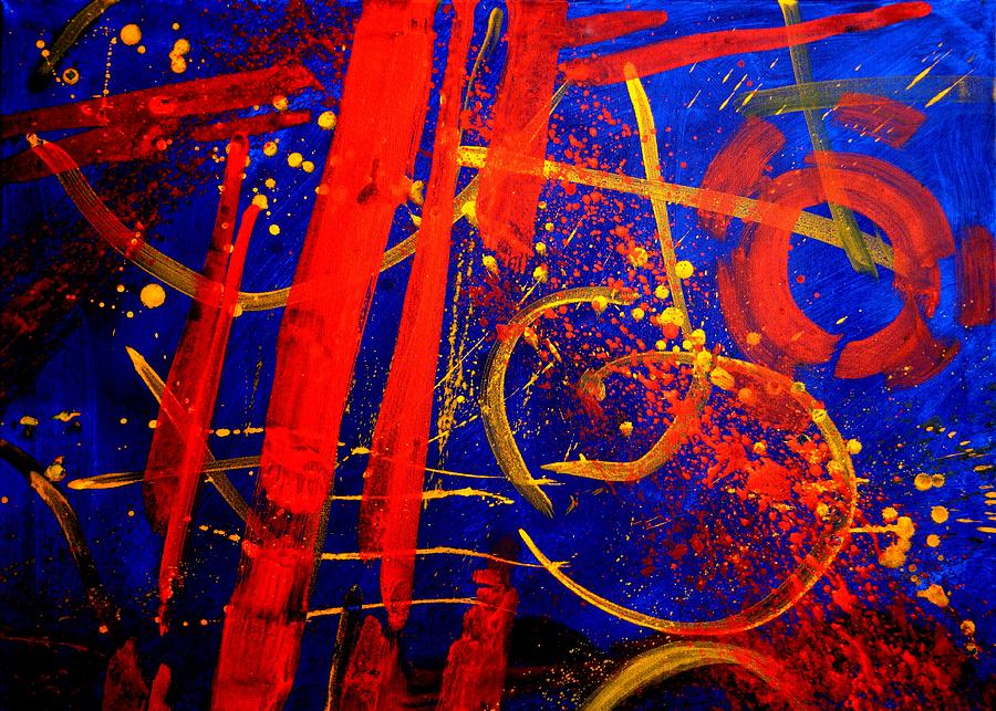 Abstract Painting - Calligraphic Abstract by John  Nolan