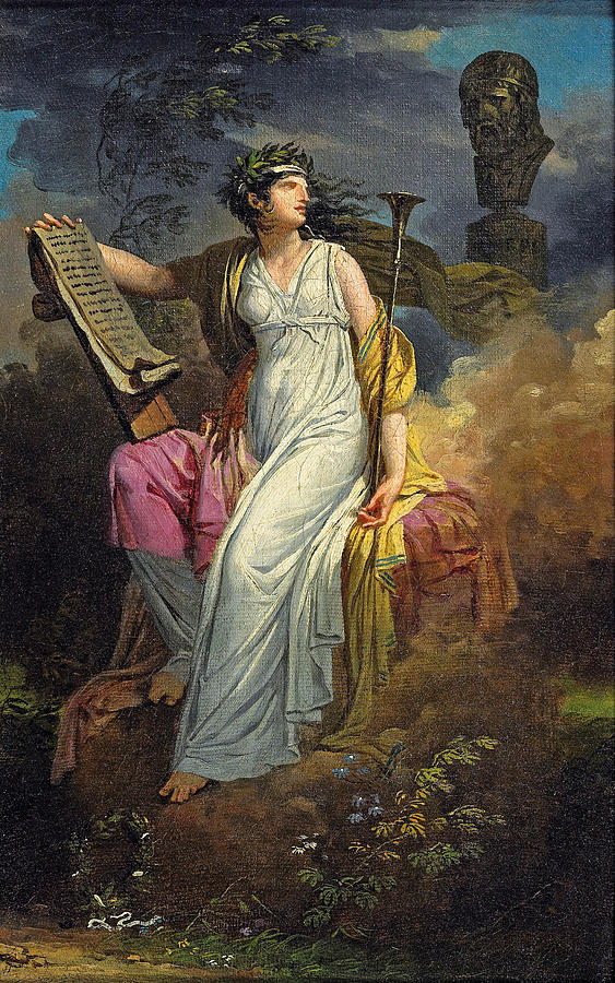 Calliope Painting by Charles Meynier