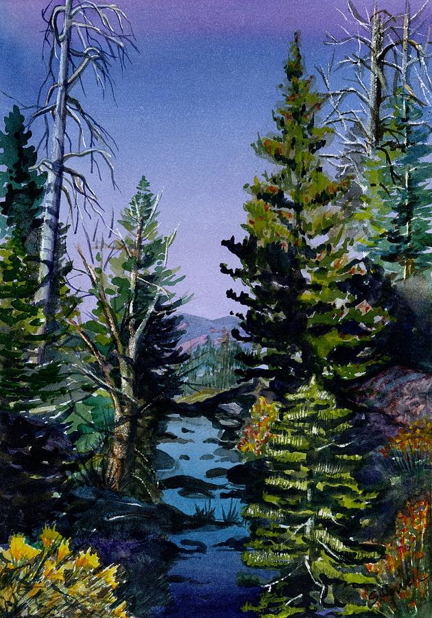 Calm Before the Falls Painting by Sandi Howell