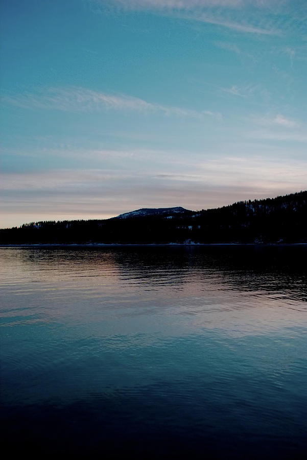 Calm Blue Lake Photograph by Troy Stapek