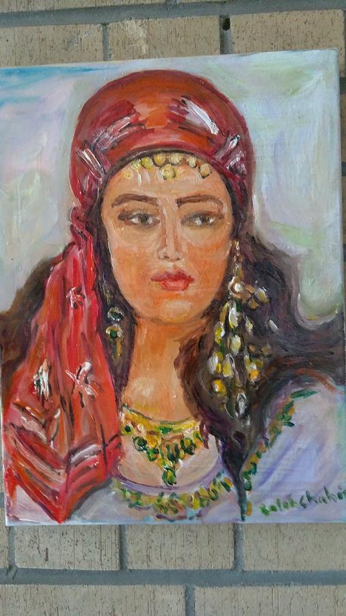 Calm buty portrait Painting by Salah Shahin - Fine Art America