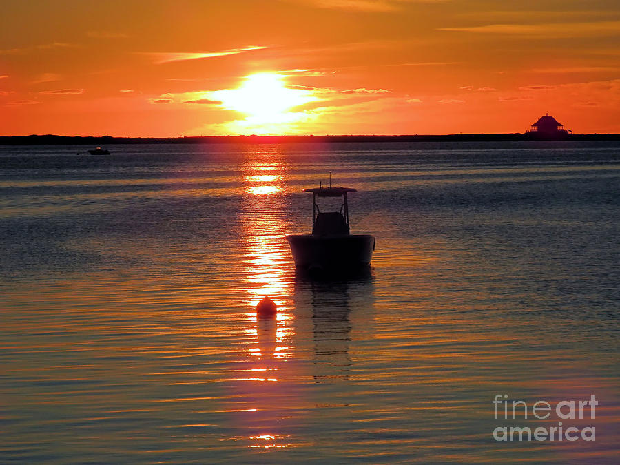Calm at Sunrise Plymouth MA  Photograph by Janice Drew