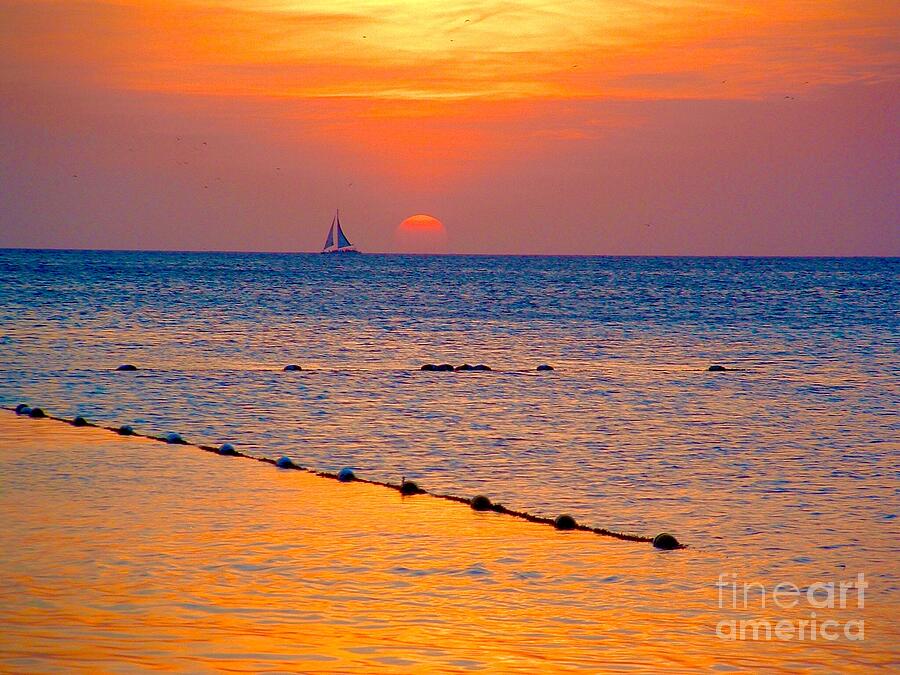 Sunset Photograph - Calm by Mioara Andritoiu