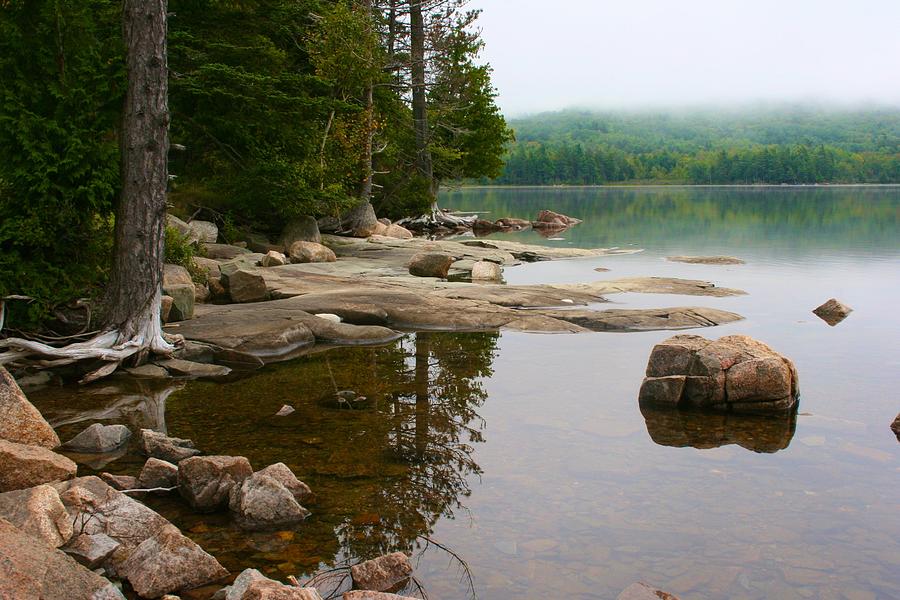 Calm Moment on Eagle Lake in Acadia Photograph by Polly Castor