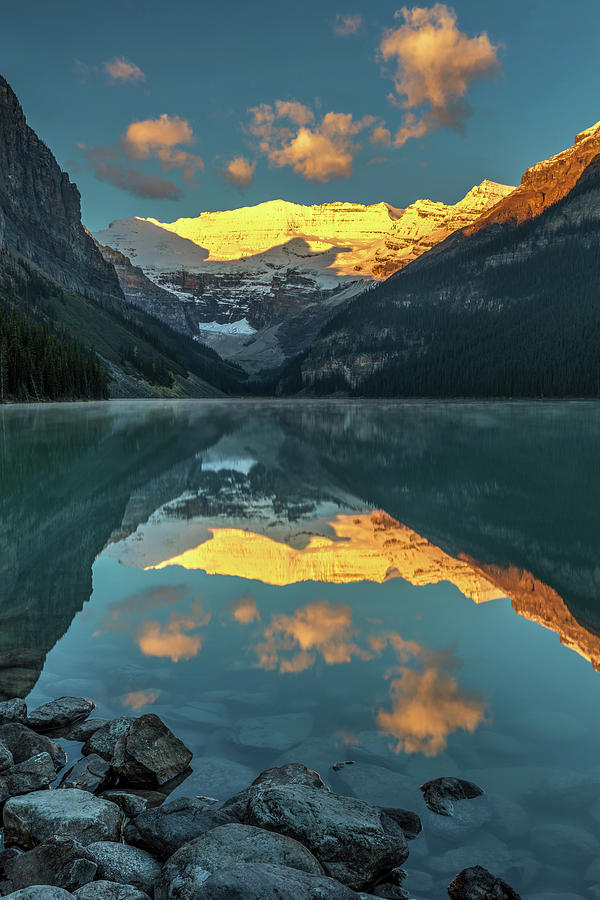 Calm morning at Lake Louise Photograph by Pierre Leclerc Photography