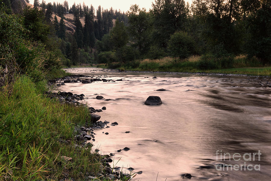 Calm of a river Photograph by Jeff Swan