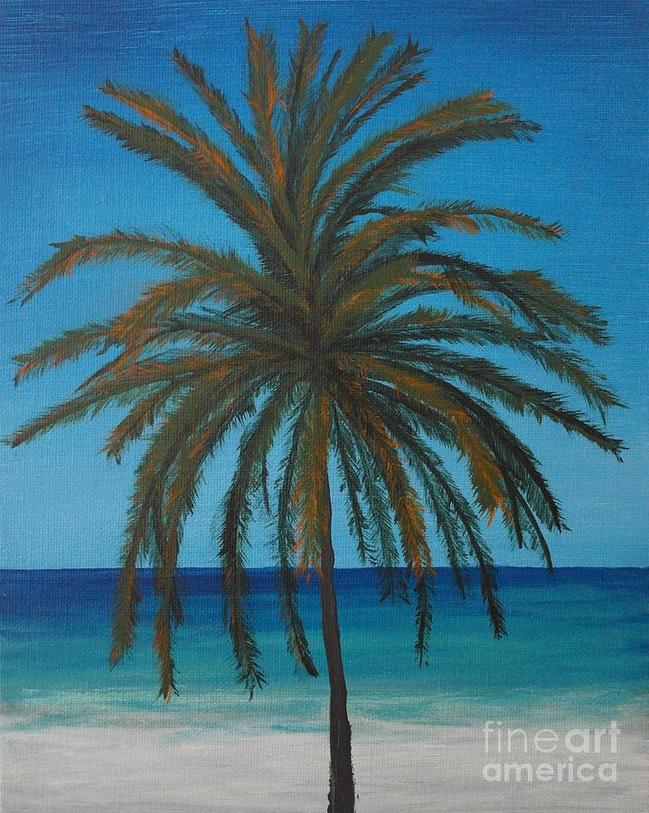 Calm Palm Painting by Wayne Cantrell