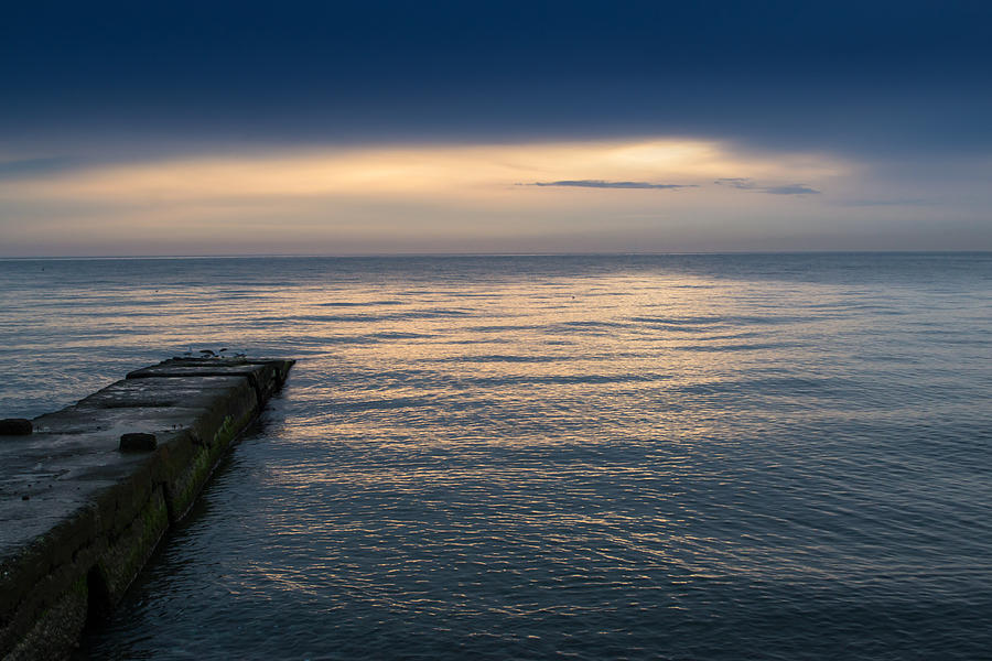 Calm Sea and Walkway Photograph by John Williams