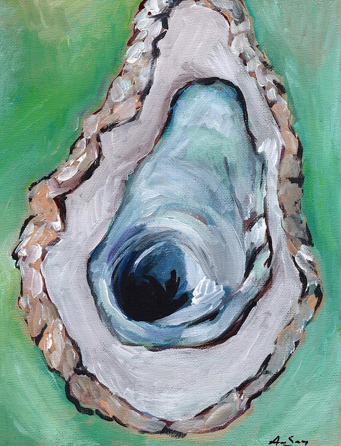 Calm Sea oyster Painting by Anne Seay