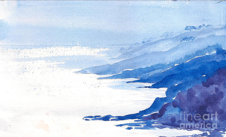 Calm seascape Painting by Asha Sudhaker Shenoy