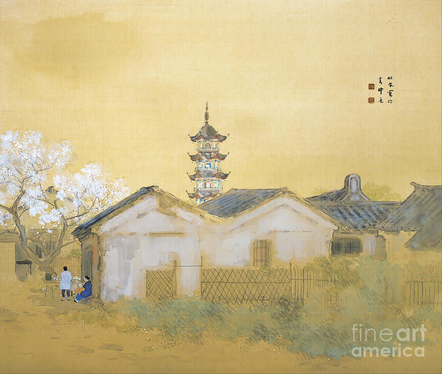 Calm spring in Jiangnan Painting by Thea Recuerdo