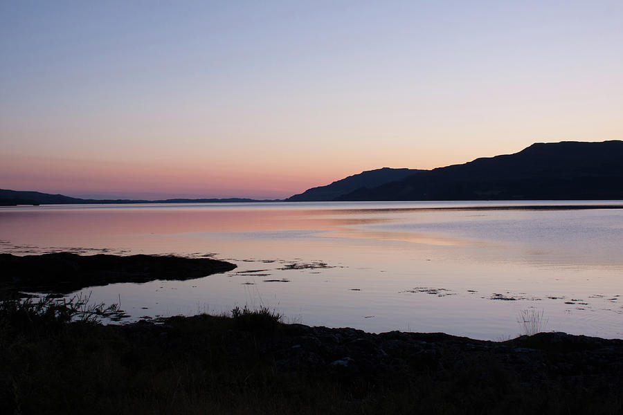 Calm Sunset Loch Scridain Photograph by Pete Walkden
