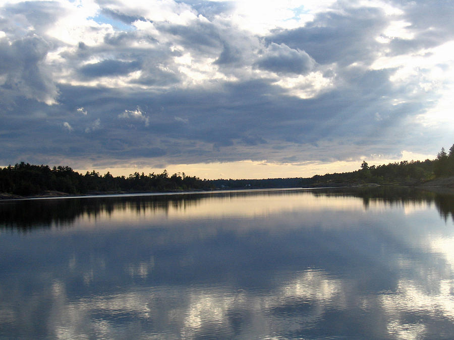 Calm Water, Troubled Sky Photograph by Michael Powers | Fine Art America