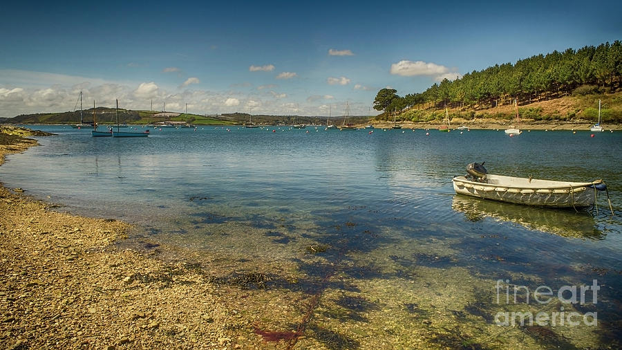 Boat Photograph - Calm Waters In Cornwall by Linsey Williams