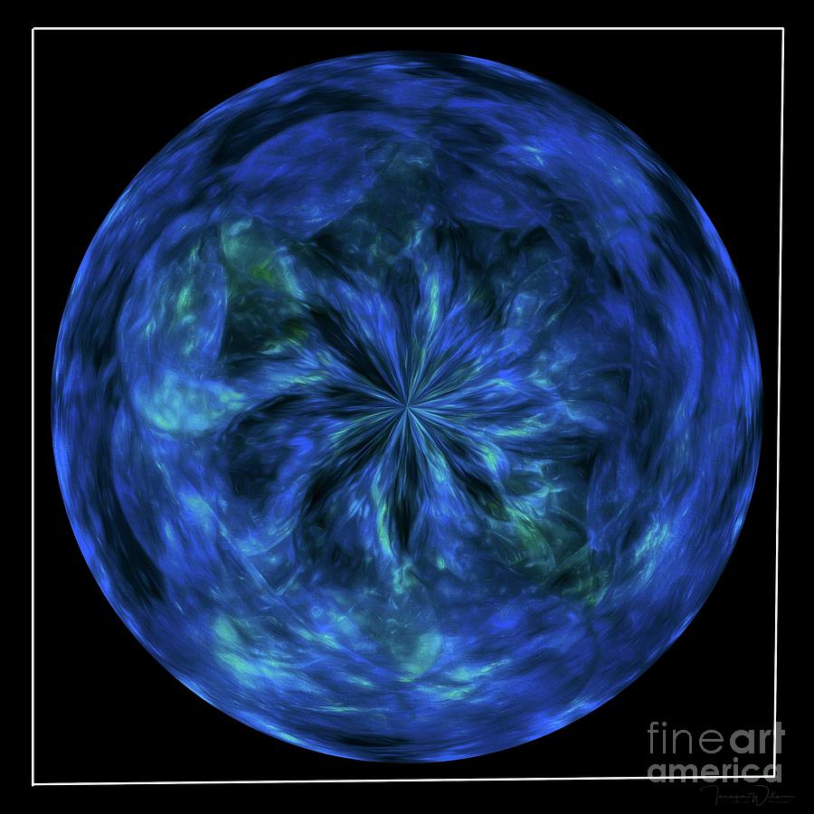 Calming Blue Orb Photograph by Teresa Wilson