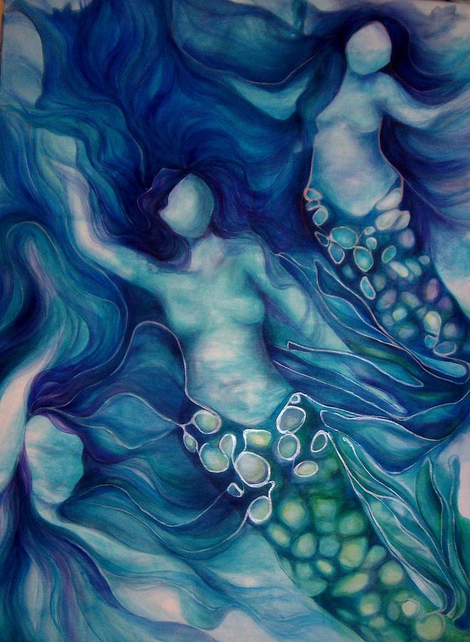 Calming Current 2 Painting by Darcy Lee Saxton