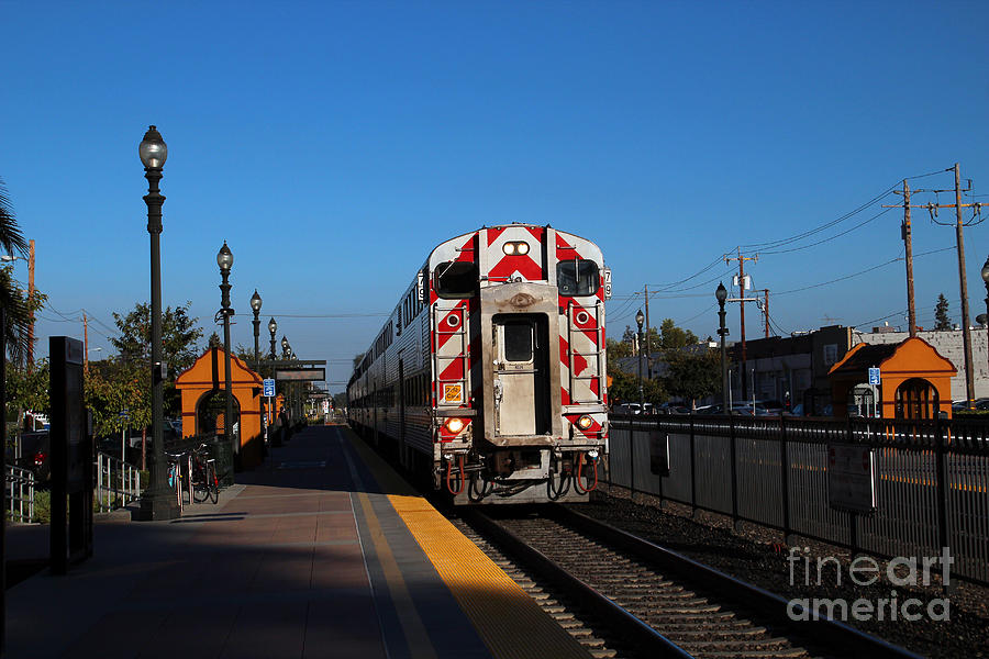 Caltrain Train Station, Burlingame, California Photograph by Wernher ...