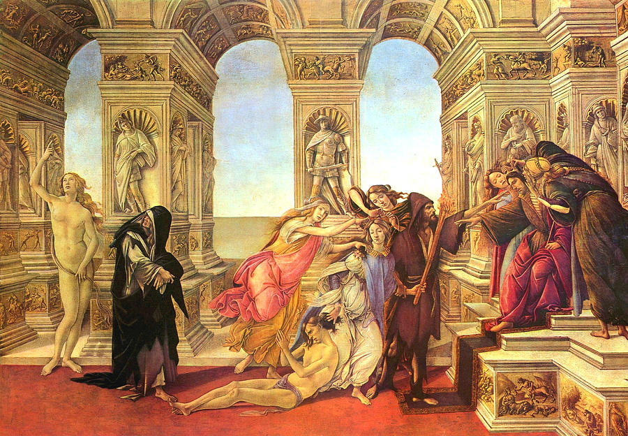 Calumny of Apelles  Painting by Sandro Botticelli