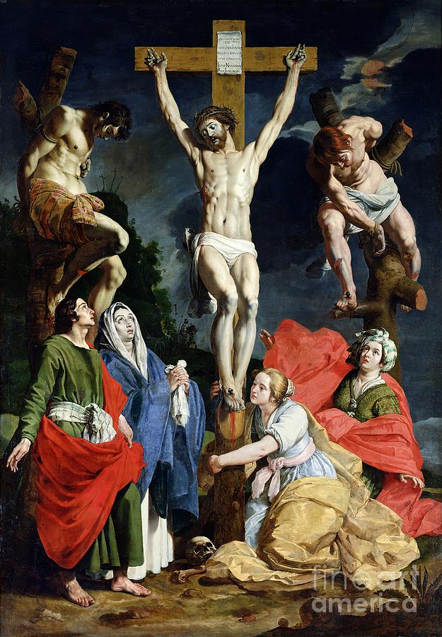 Jesus Christ Painting - Calvary by Abraham Janssens van Nuyssen
