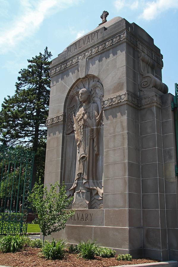 Calvary Cemetery Angel Photograph by Michiale Schneider