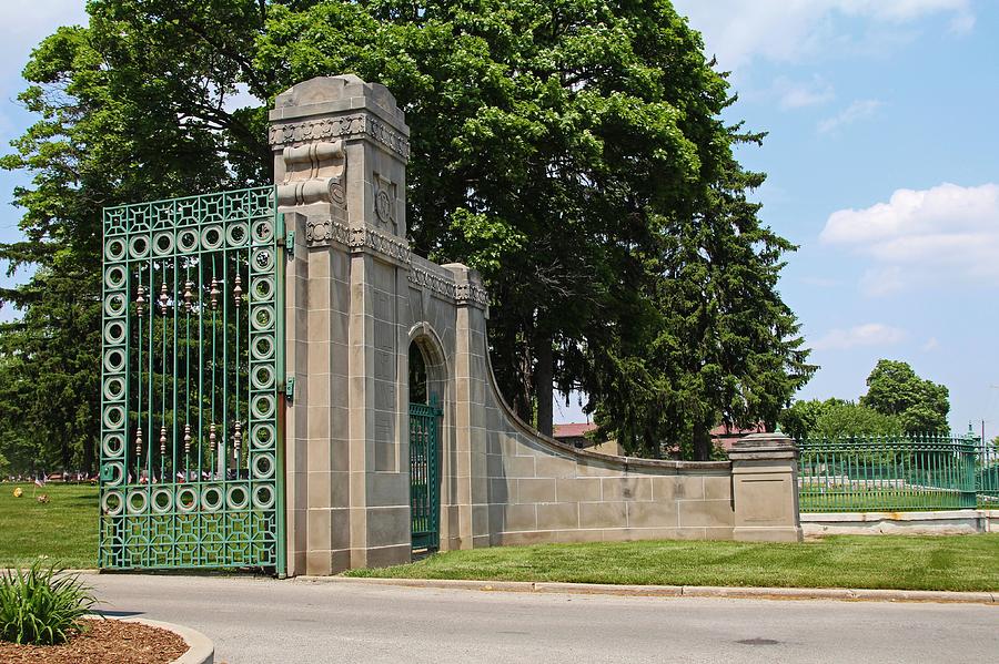 Calvary Cemetery Gate III Photograph by Michiale Schneider