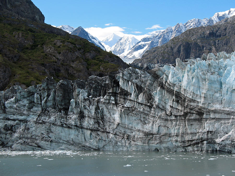 Calved Margerie Glacier. Glacier Bay Seascapes Photograph by Connie Fox