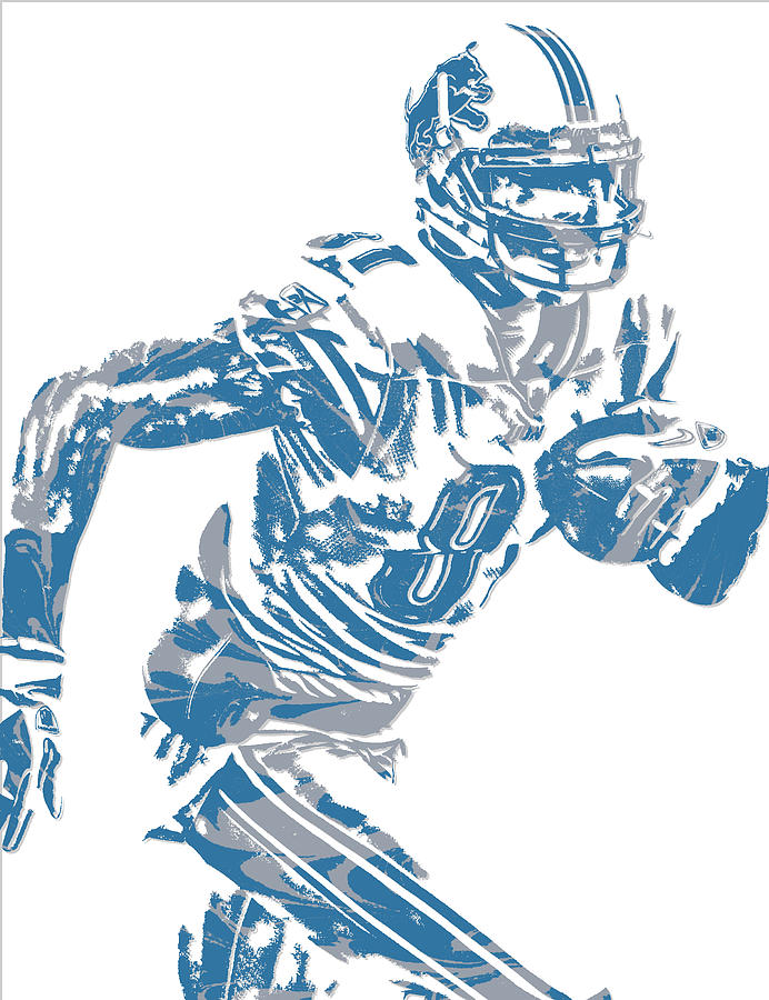 Detroit Lions Calvin Johnson Painting