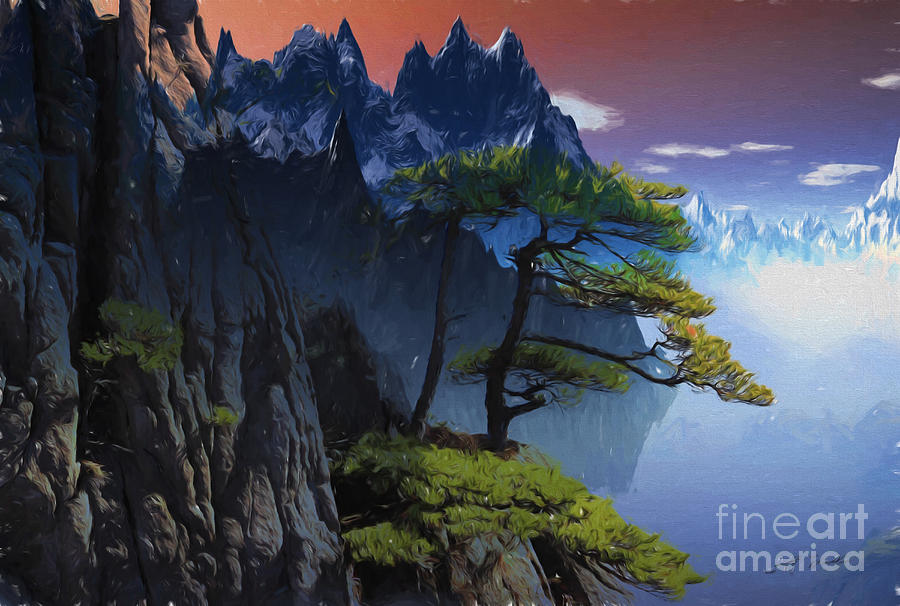 Trees Painting - Calypso Mountains Oil On Canvas by Heinz G Mielke Trees Painting - Calypso Mountains Oil On Canvas by Heinz G Mielke