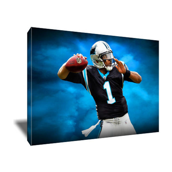 Cam Newton Dab Canvas Art T-Shirt by Art-Wrench Com - Fine Art America