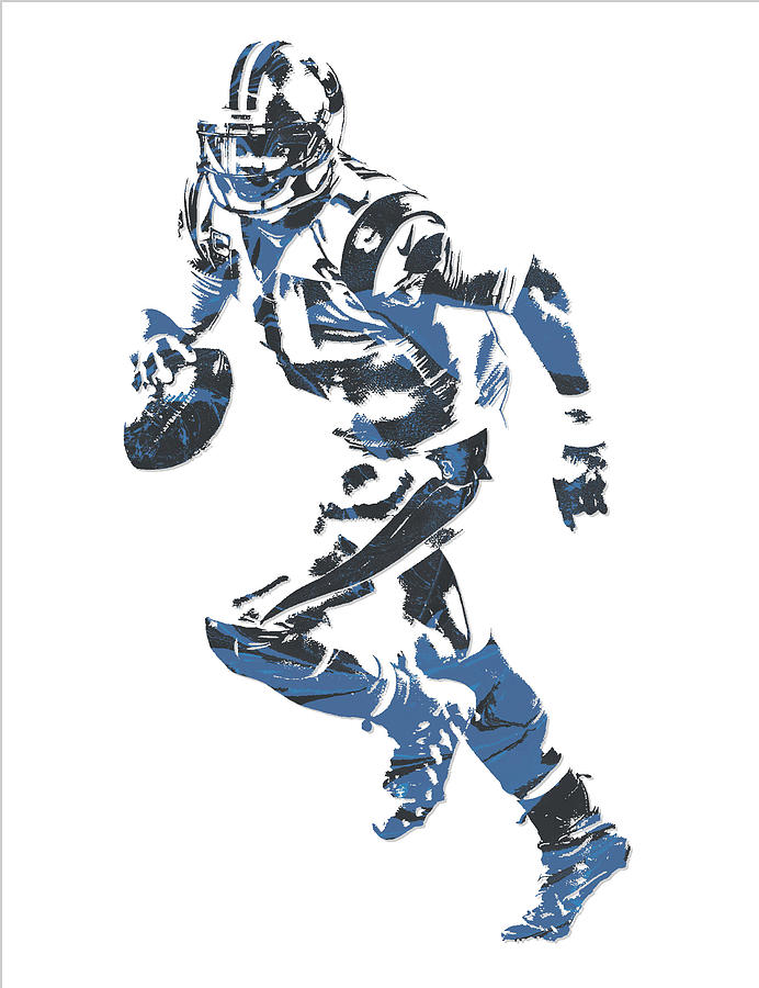 Cam Newton Carolina Panthers Pixel Art 11 Youth T-Shirt by Joe Hamilton -  Pixels