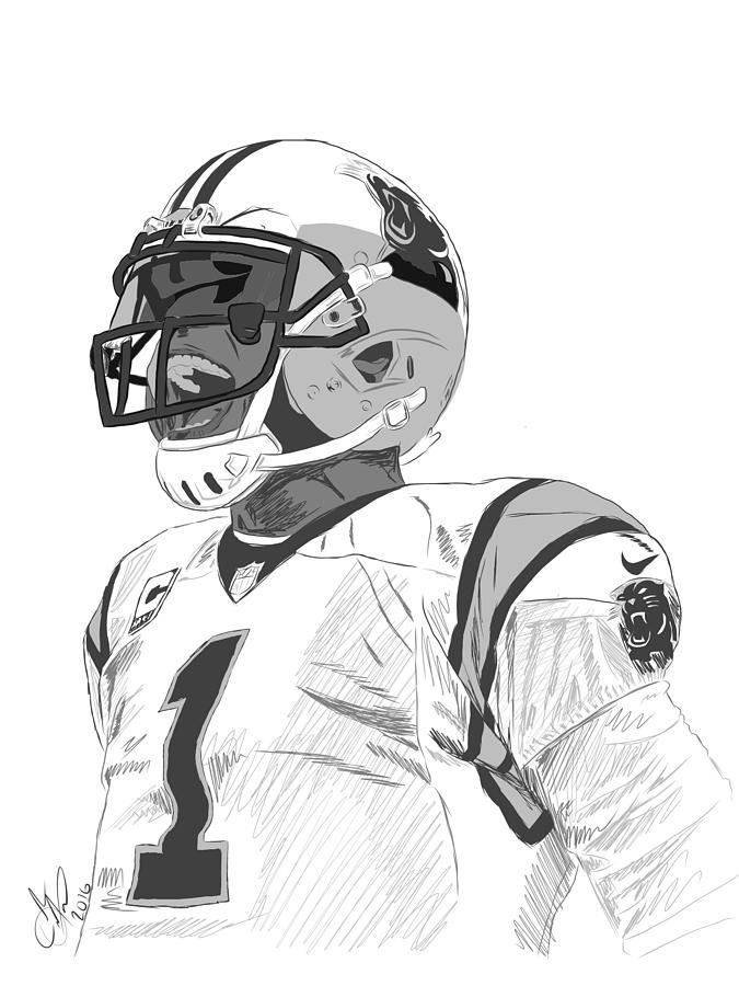 Cam Newton Framed Art Prints for Sale - Fine Art America