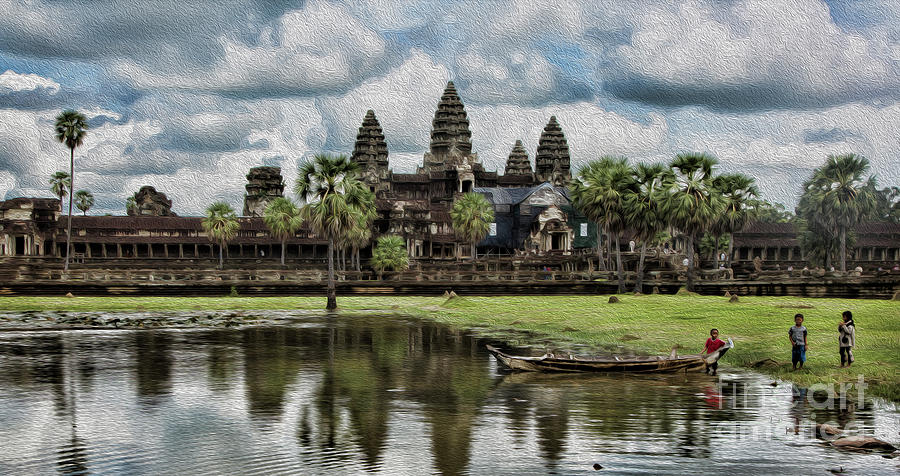 Cambodia Angkor Wat  Photograph by Chuck Kuhn