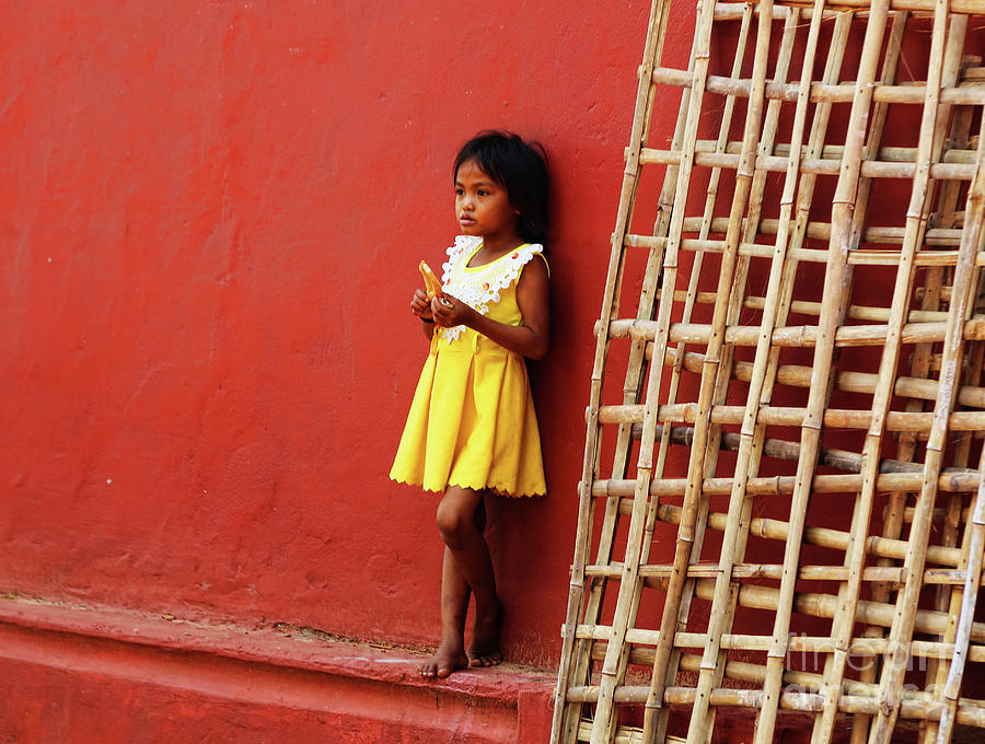 Cambodian girl  Photograph by Chuck Kuhn