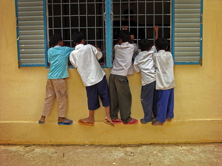 Cambodian School Children Photograph by Dusty Wynne