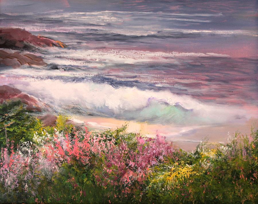 Cambria Spring Painting by Sally Seago
