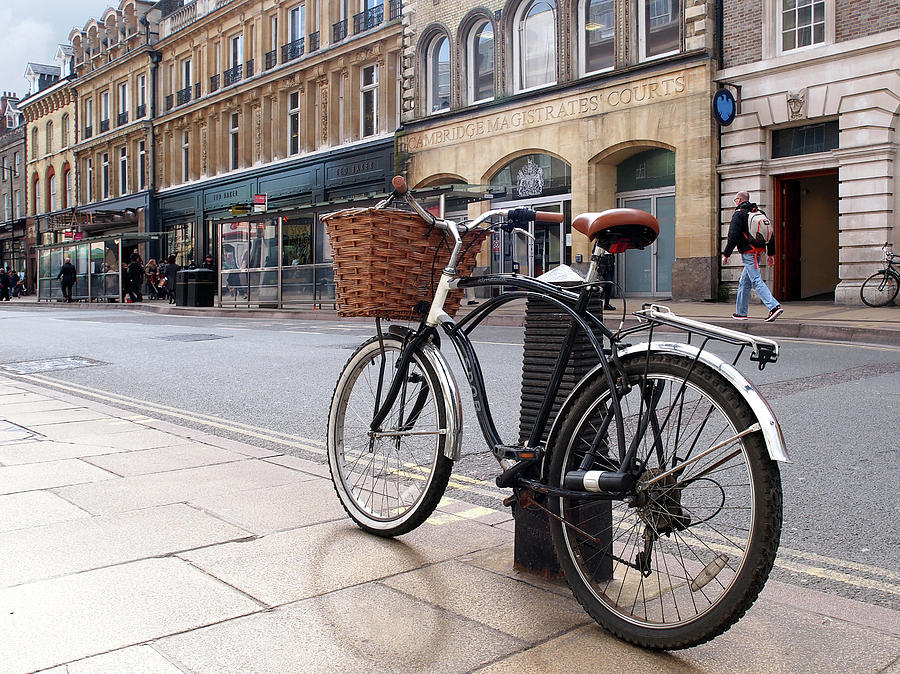 The Wheels Of Justice - Bicycle At Cambridge Magistrates Court Photograph by Gill Billington