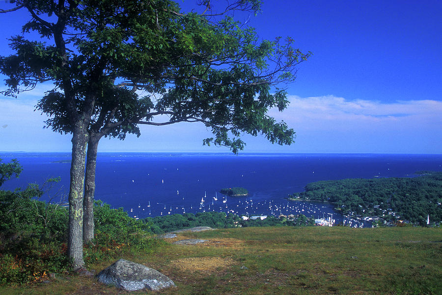 Camden Hills Mount Battie Summit Photograph by John Burk | Pixels