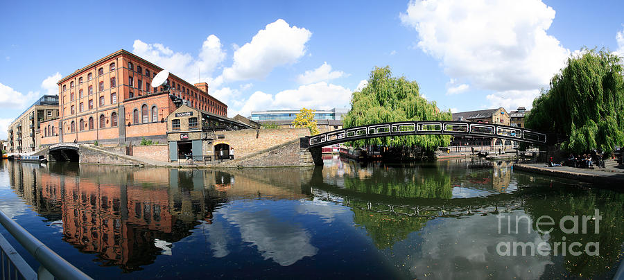 Camden Lock Panorama Photograph by John Gaffen | Fine Art America