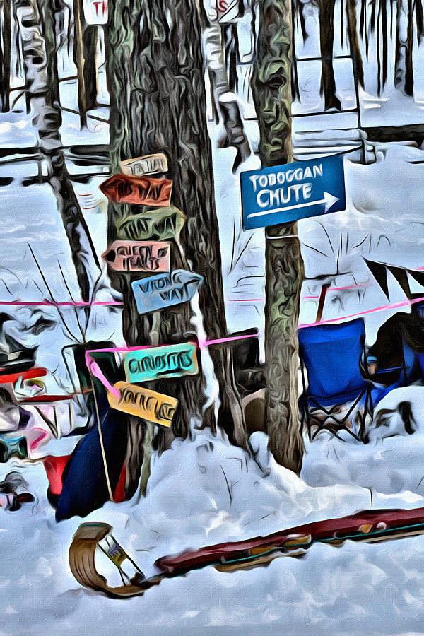 Camden Toboggan Chute Signs Photograph by Modern Art Fine Art America