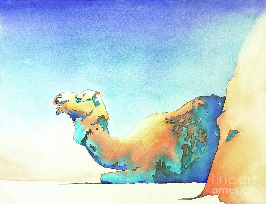 Camel at Rest Painting by Ryan Fox
