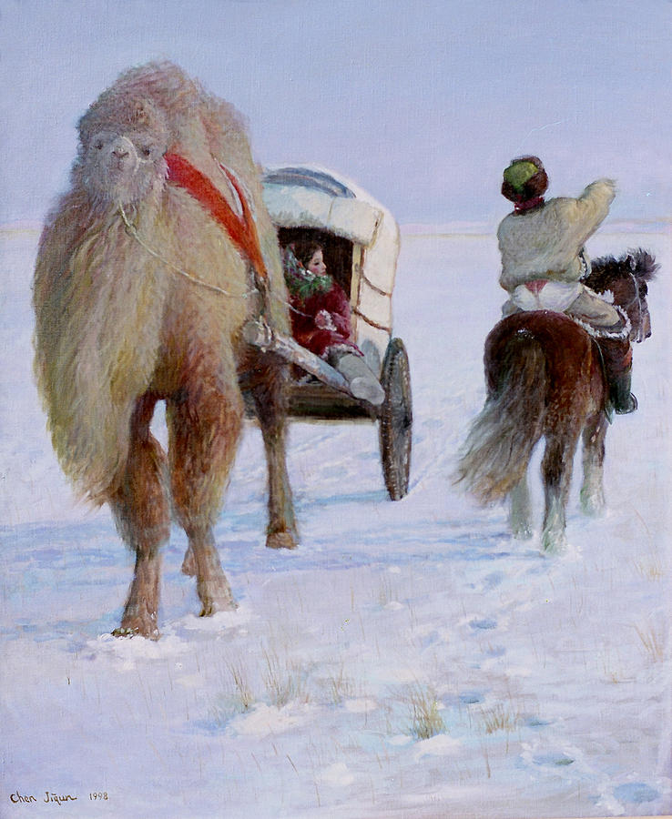Camel Car Painting by Ji-qun Chen