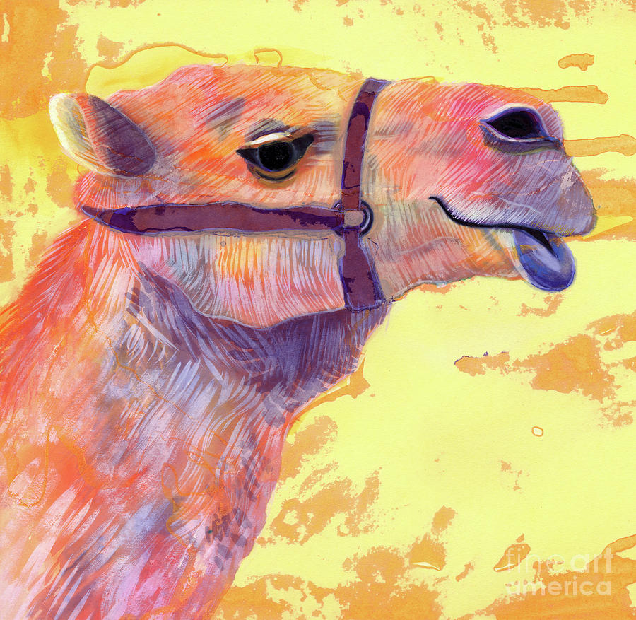 Camel Painting by Jane Tattersfield