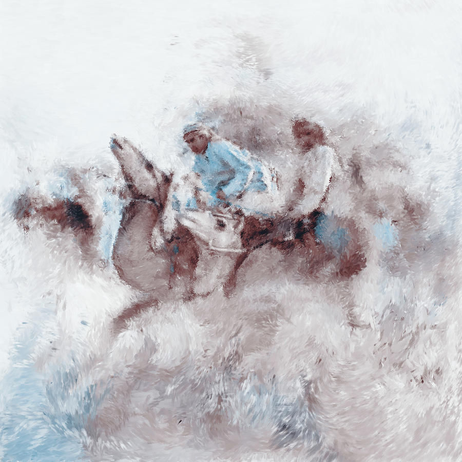 Camel Race 2 668 2 Painting by Mawra Tahreem