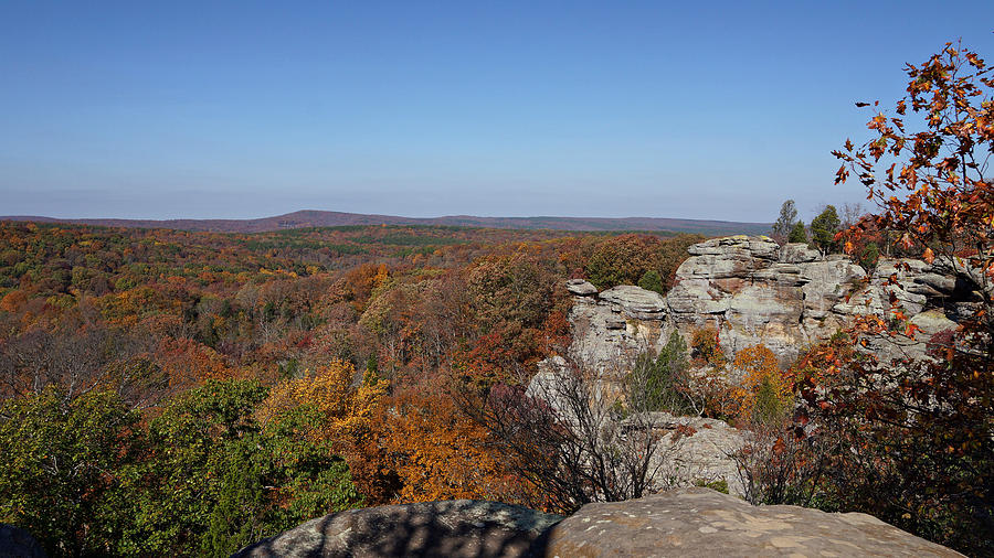 Fall Photograph - Camel Rock in Autumn by Sandy Keeton