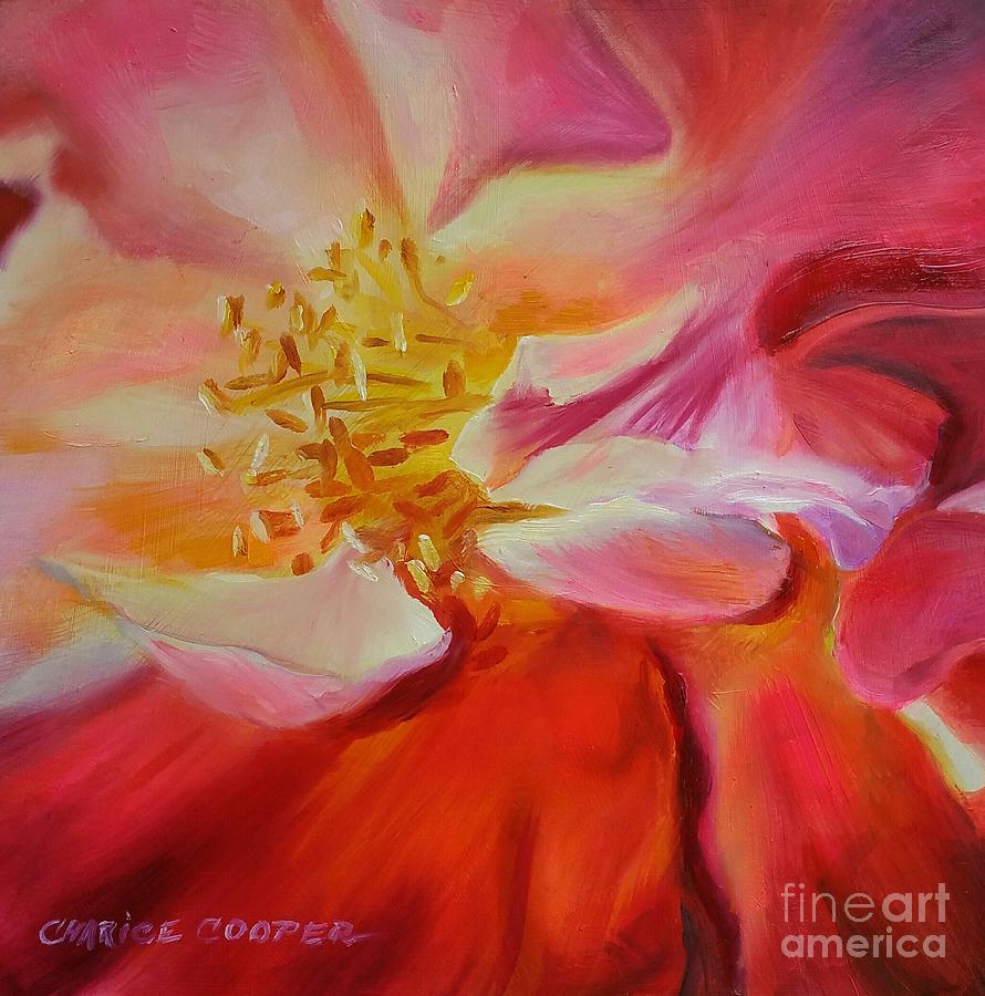 Camellias Blush Painting by Charice Cooper
