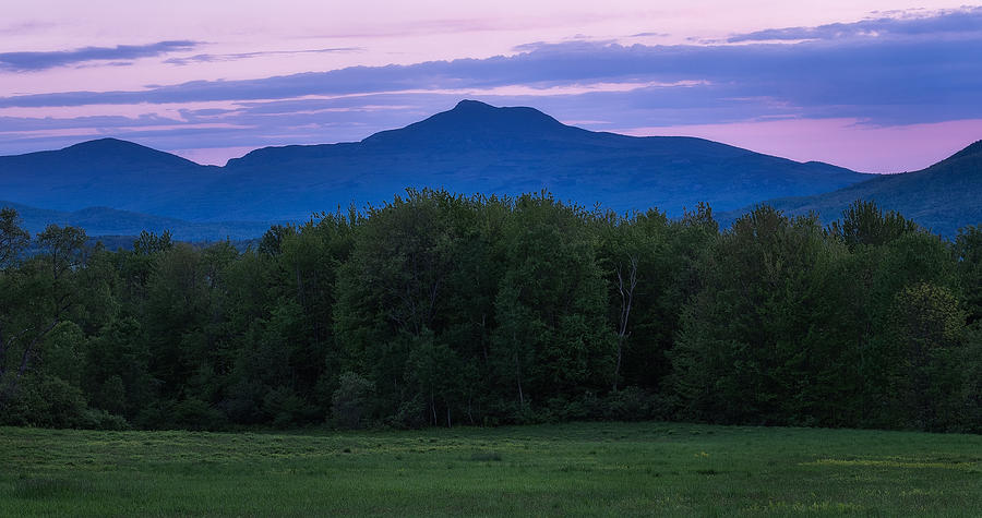 Sunset Photograph - Camels Hump At Twilight by Jeff Bazinet