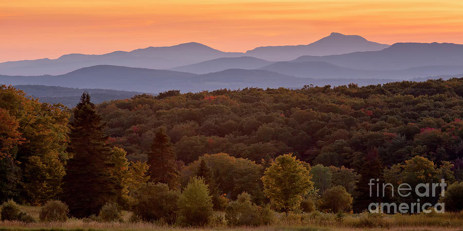 Camels Hump Sunset View Photograph by Alan L Graham