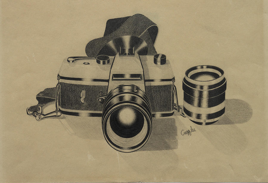 Camera Drawing by Gregory Lee